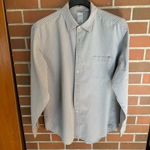 J Crew gray plaid cotton broadcloth shirt size XXL